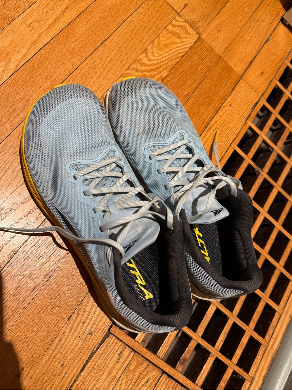 Men's Altra Running Shoes - Blue with Yellow Accents